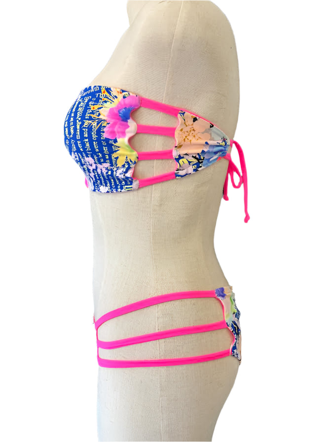 Pink Newspaper Bikini