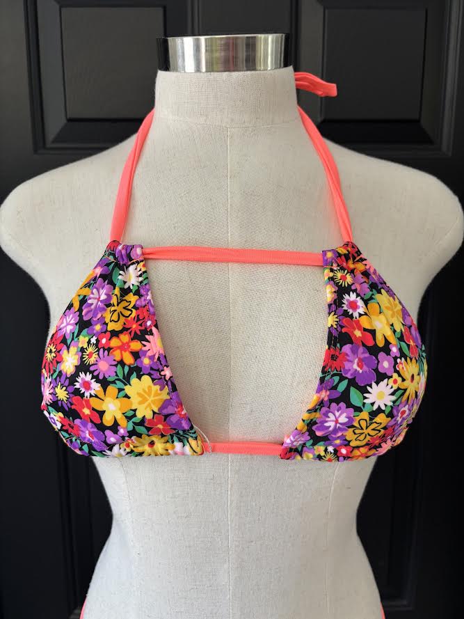 Coral Flower Bikini