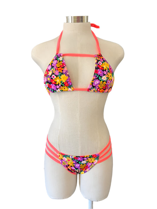 Coral Flower Bikini