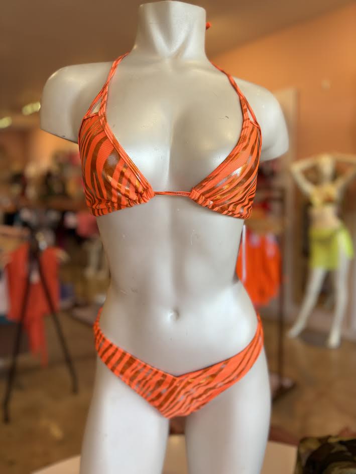 ORANGE TIGER BIKINI