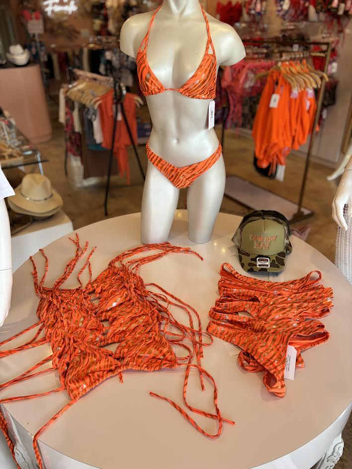 ORANGE TIGER BIKINI