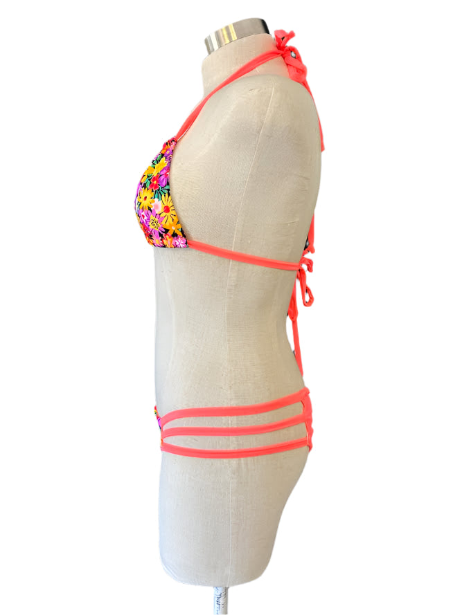Coral Flower Bikini