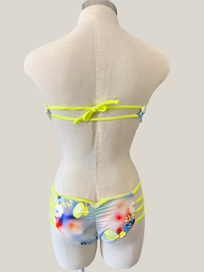 Neon Flower Bikini