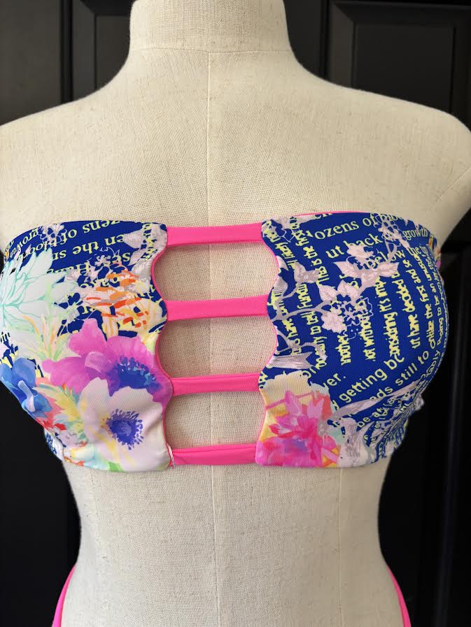 Pink Newspaper Bikini