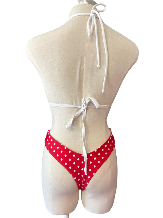 Red & White Poka Dot Bikini