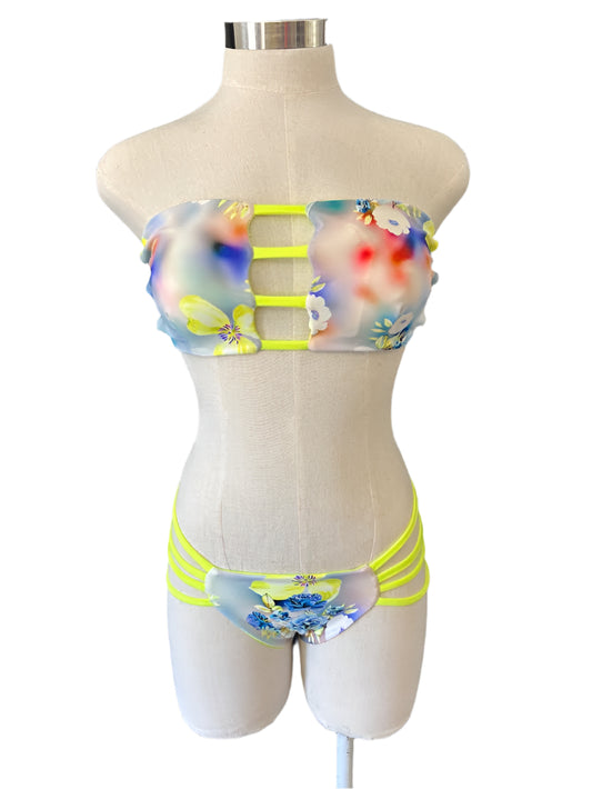 Neon Flower Bikini
