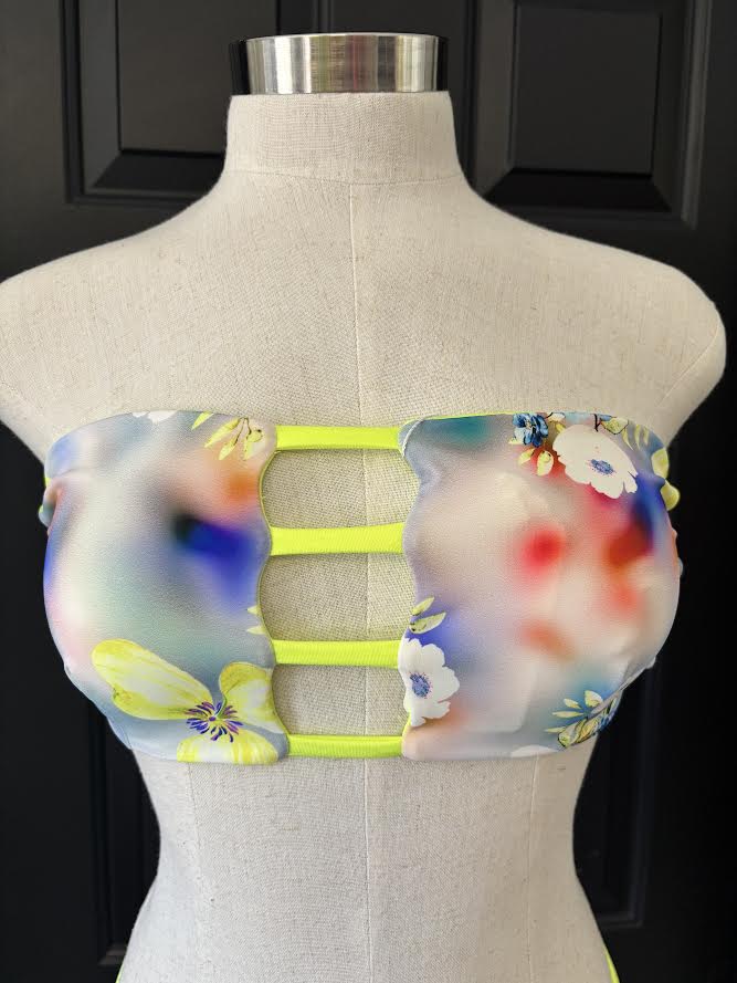 Neon Flower Bikini