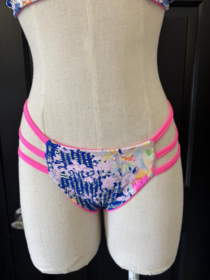 Pink Newspaper Bikini