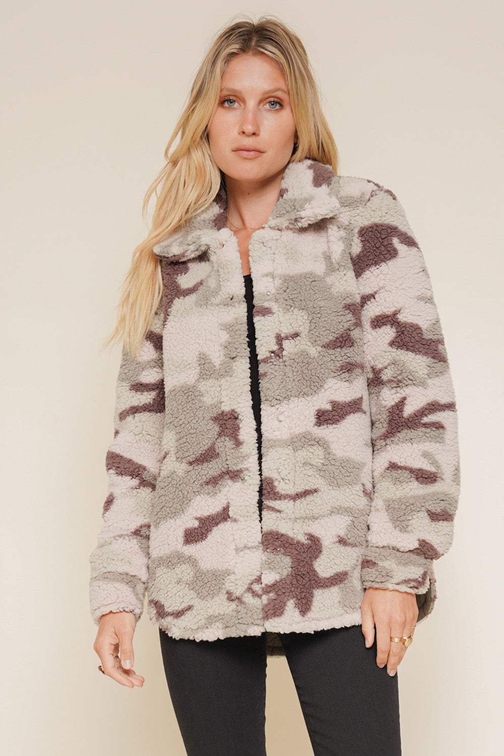 CAMO SHERPA JACKET