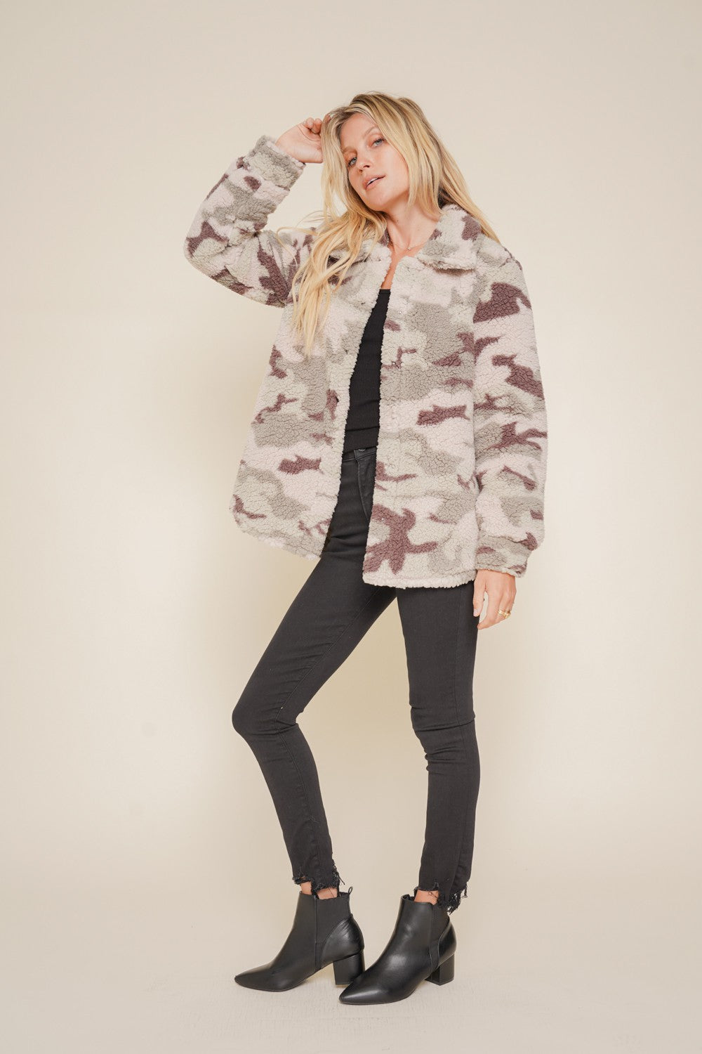 CAMO SHERPA JACKET