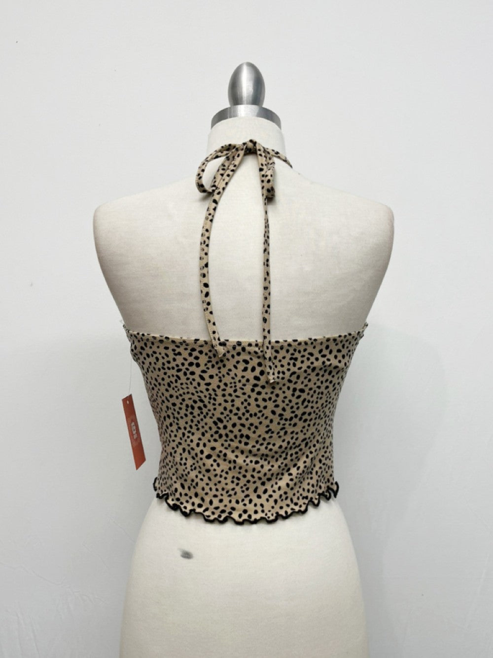 LEOPARD HALTER TOP