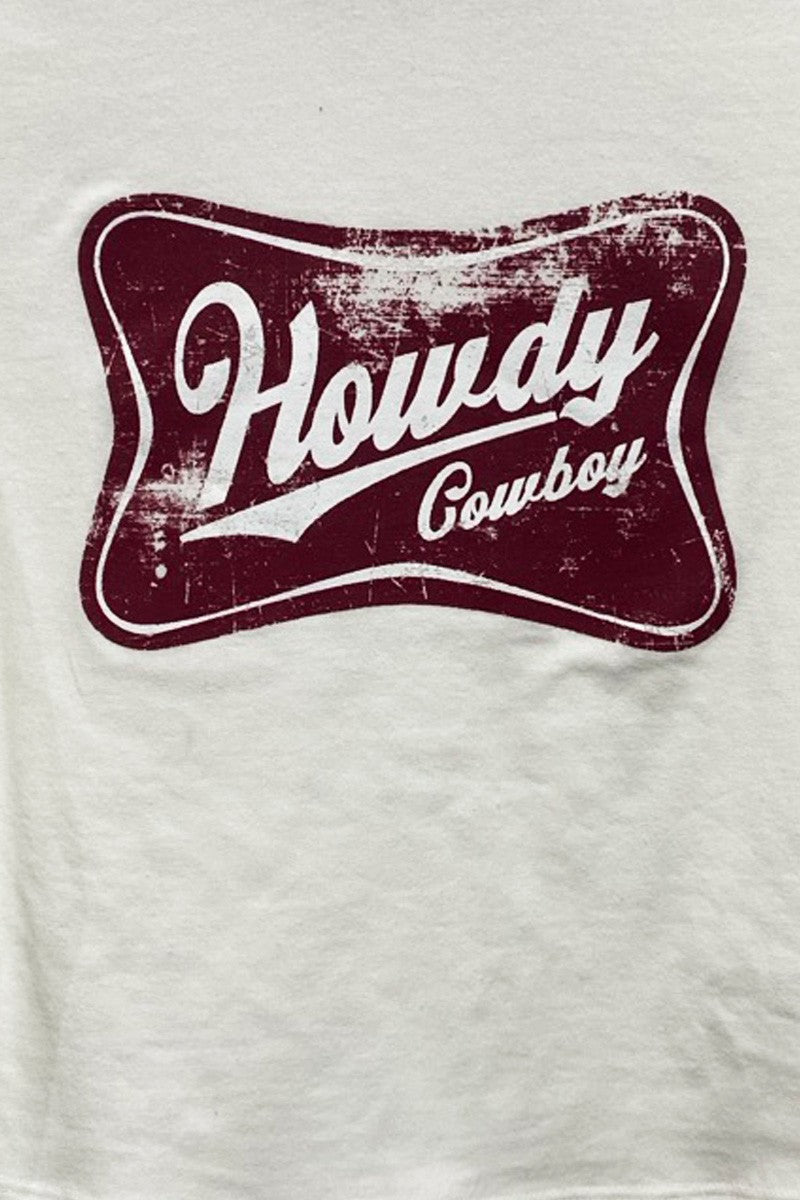 LONG SLEEVE HOWDY COWBOY GRAPHIC T