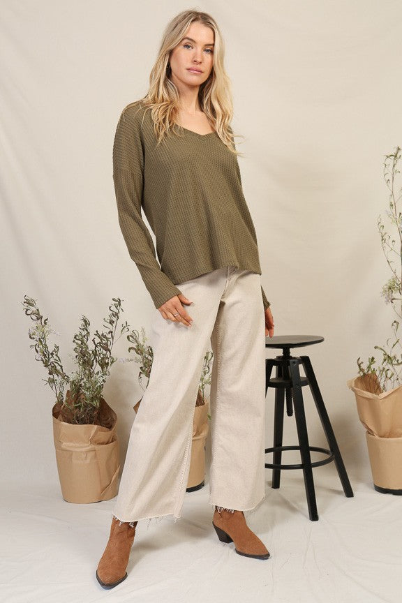 Cozy days thermal brushed top