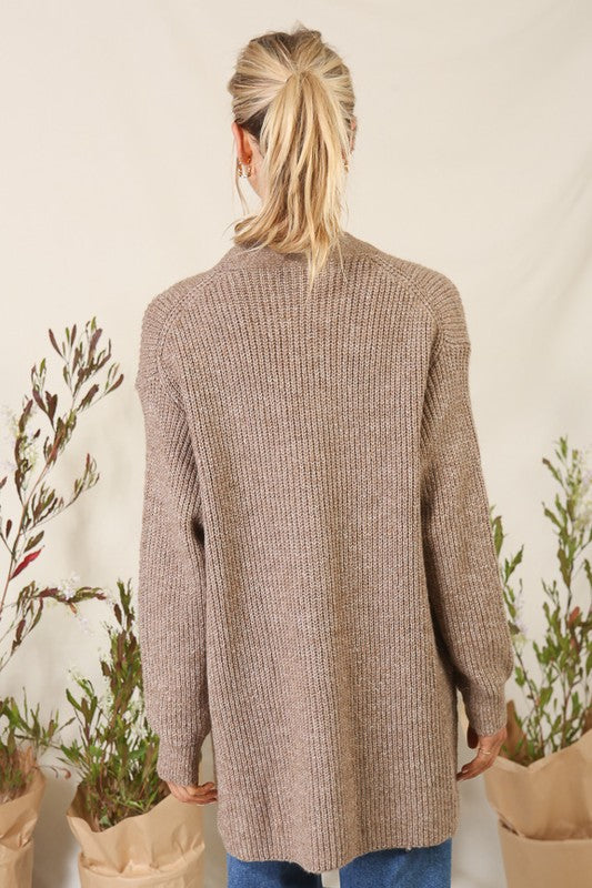 Cozy open front cardigan