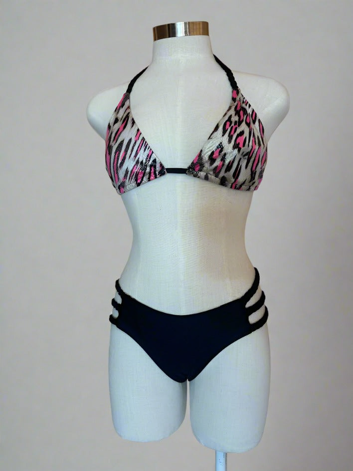 Rose Leopard Bikini