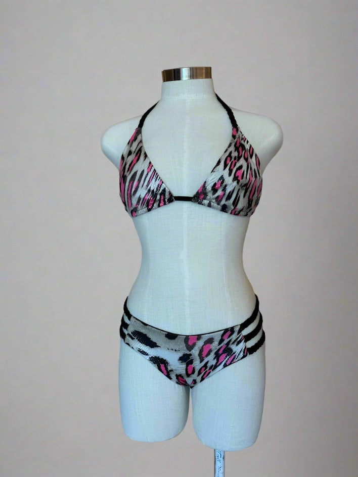 Rose Leopard Bikini