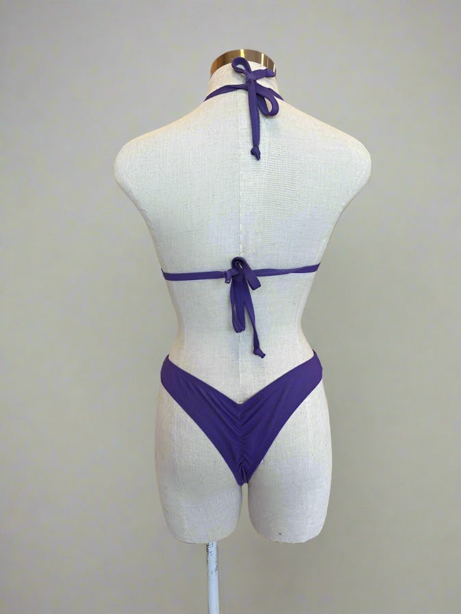 Violet Ribbed Bikini