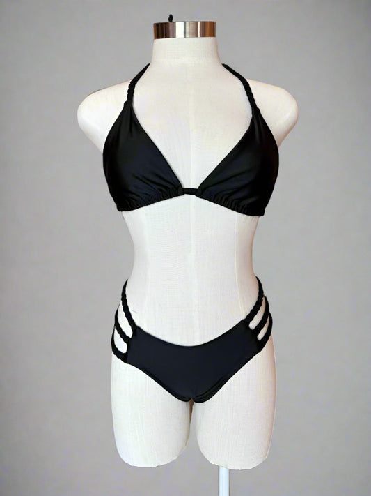 BLACK TRENZA BIKINI