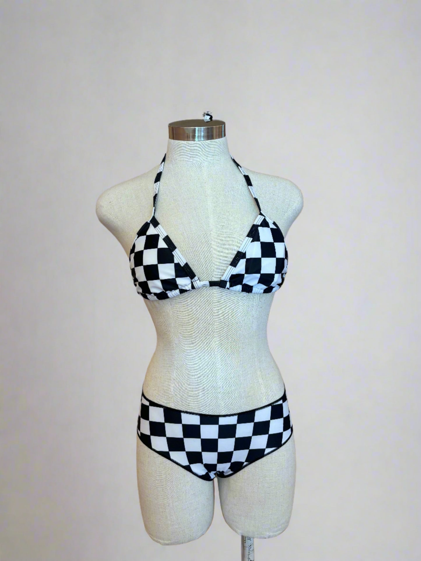 Black & White Checkered Bikini