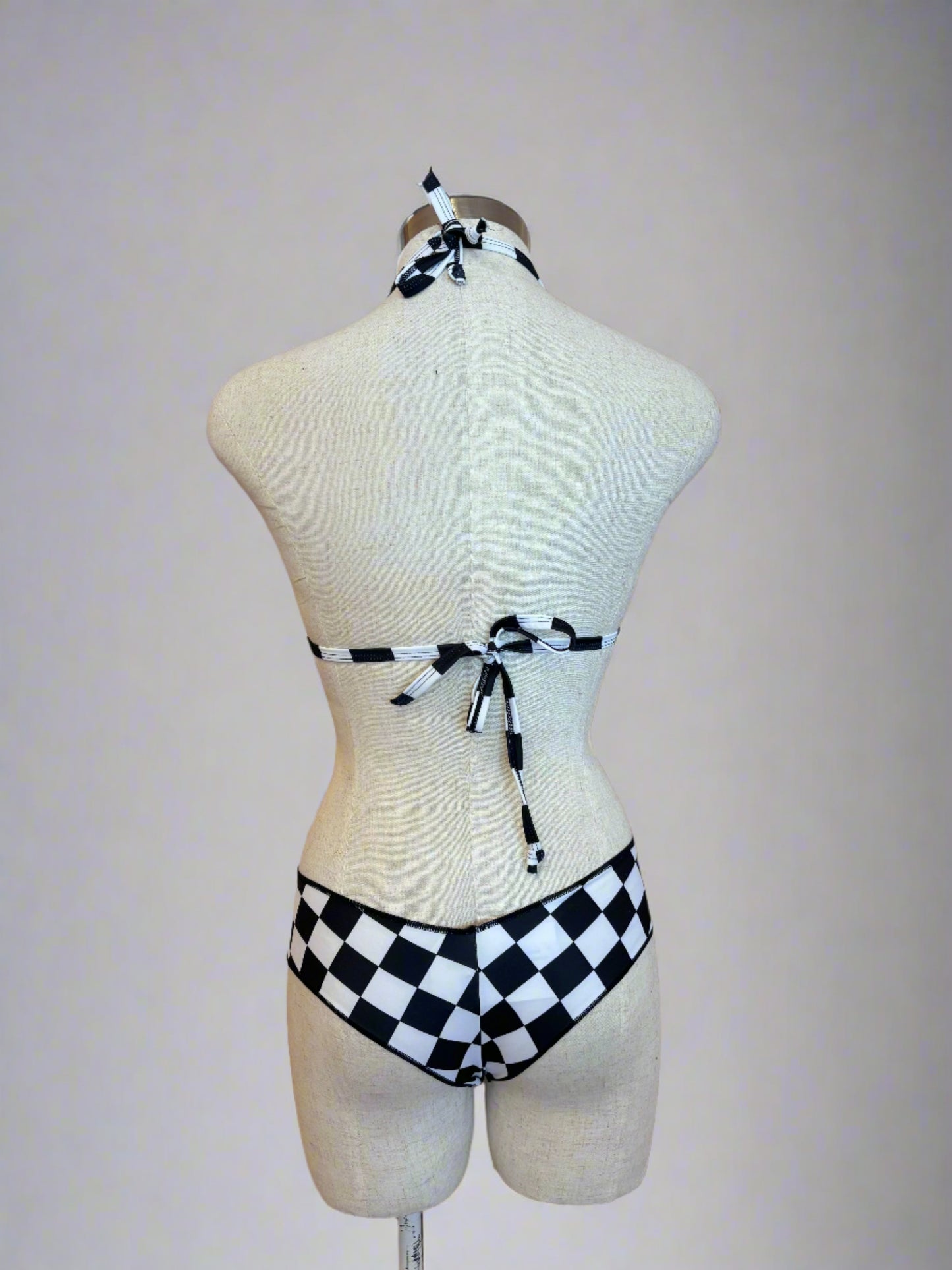 Black & White Checkered Bikini